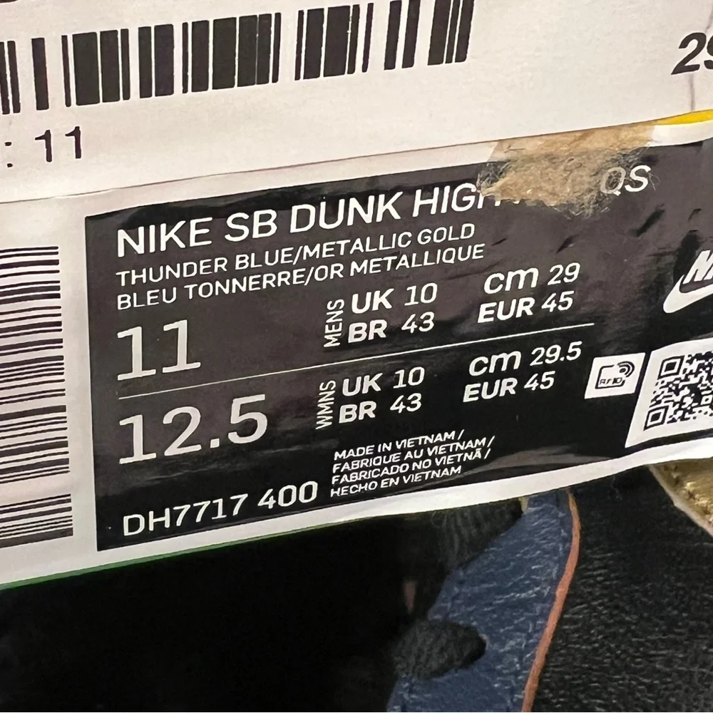 NIKE SB DUNK HIGH | RX-0 Unicorn Gundam 02 Banshee | Size 11m | DS OG ALL - Picture 10 of 10